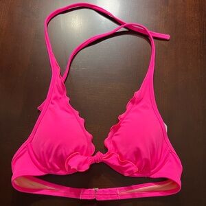 NWOT Victoria’s Secret Vibrant Pink Bikini Top Sz S